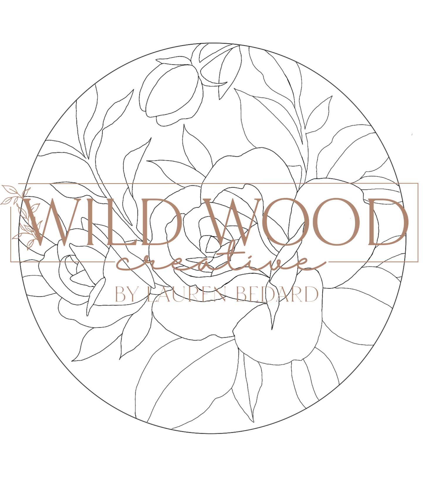 Floral Round SVG