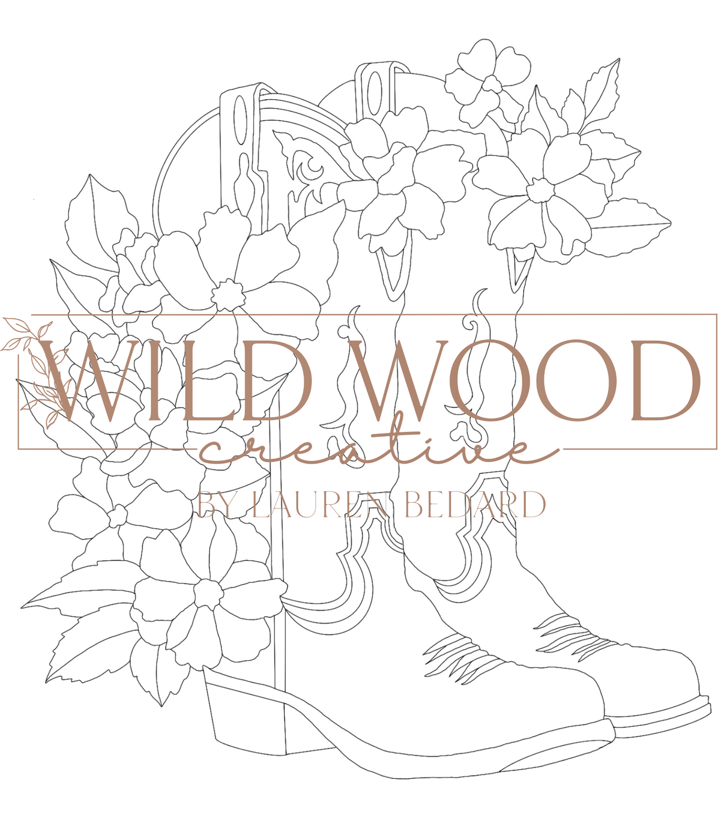 Floral Cowgirl Boots SVG