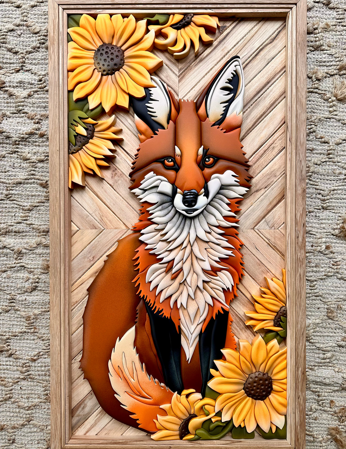 Fox (sitting) Template