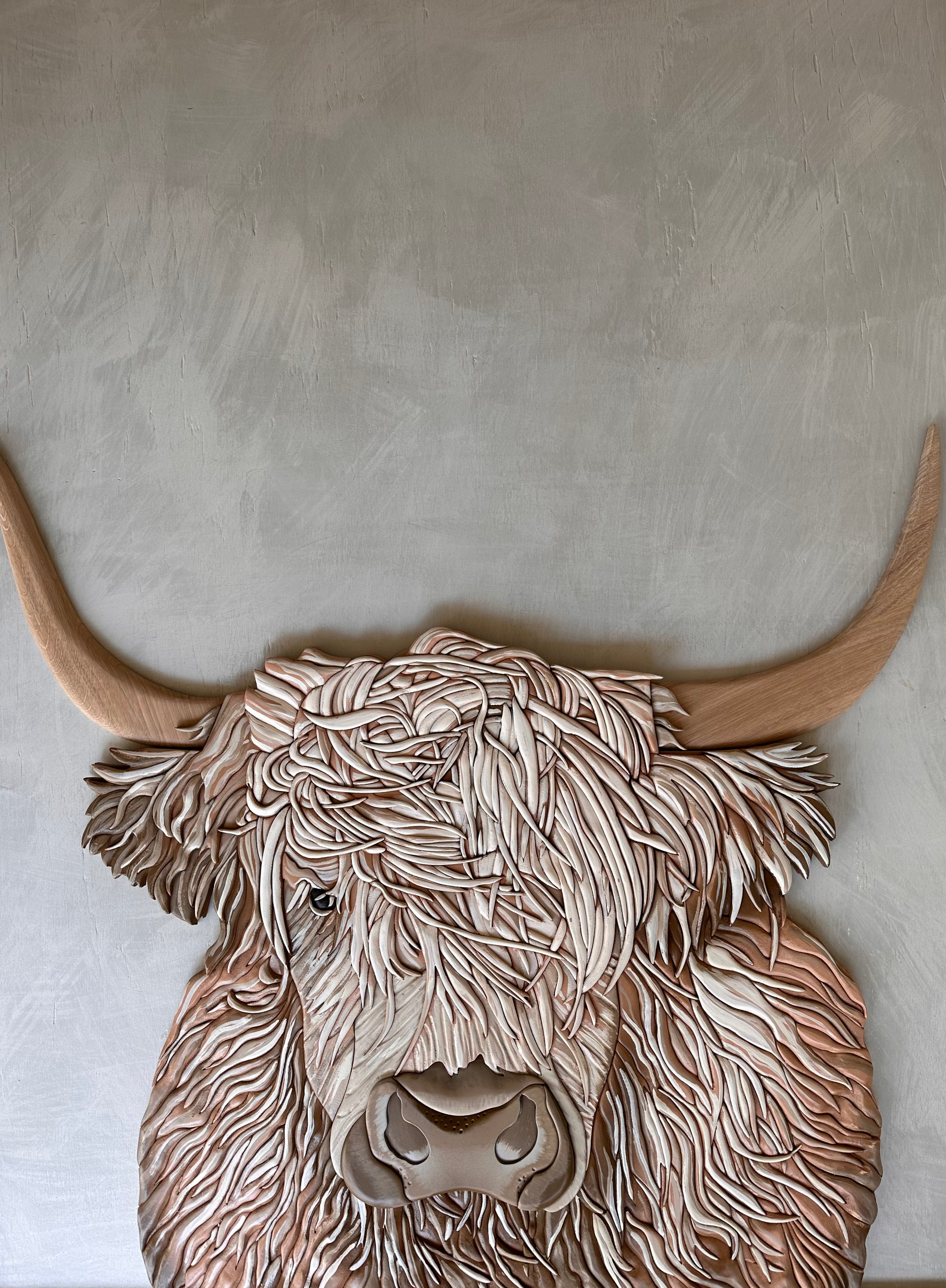 Highland Cow Detailed Template Wild Wood Creative