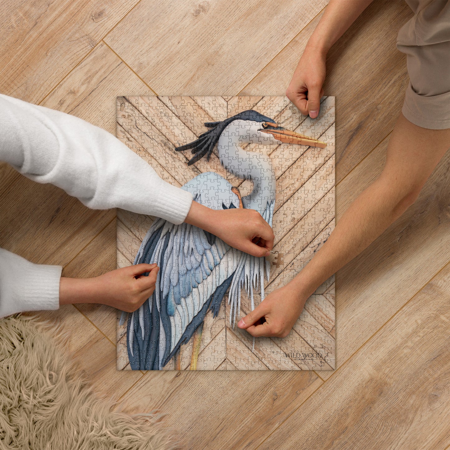 Coastline Heron Jigsaw Puzzle