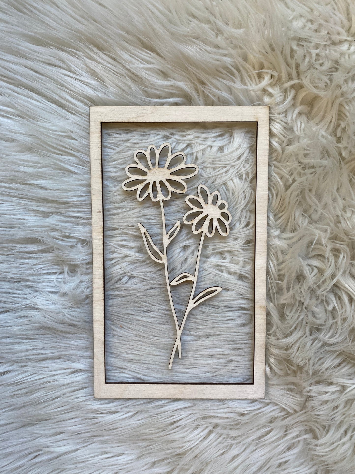 Birth Month Flowers - NATURAL BIRCH