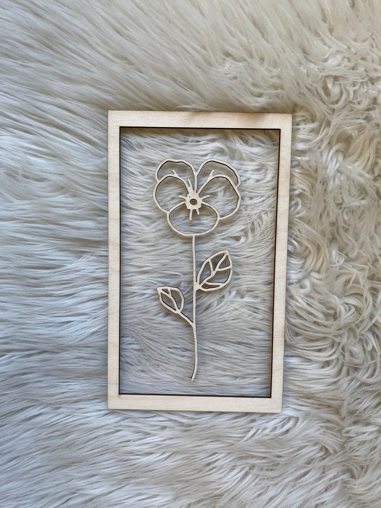 Birth Month Flowers - NATURAL BIRCH