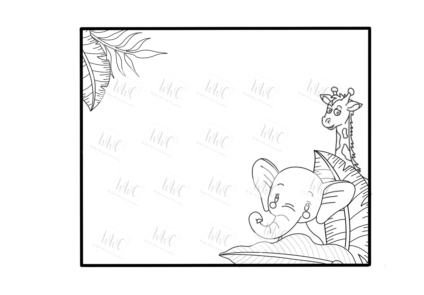 Safari Rectangle Template