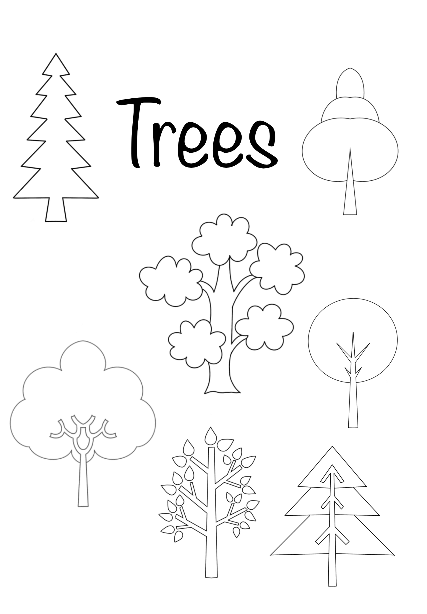 Trees Brush Set