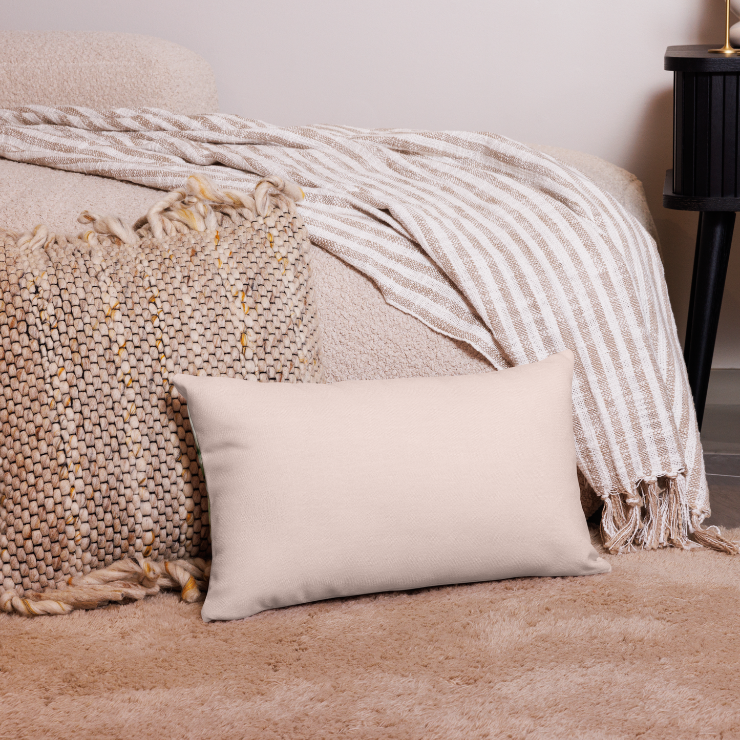 Lauren Bedard Home - Blanca - Lois Yvonne Throw Pillow