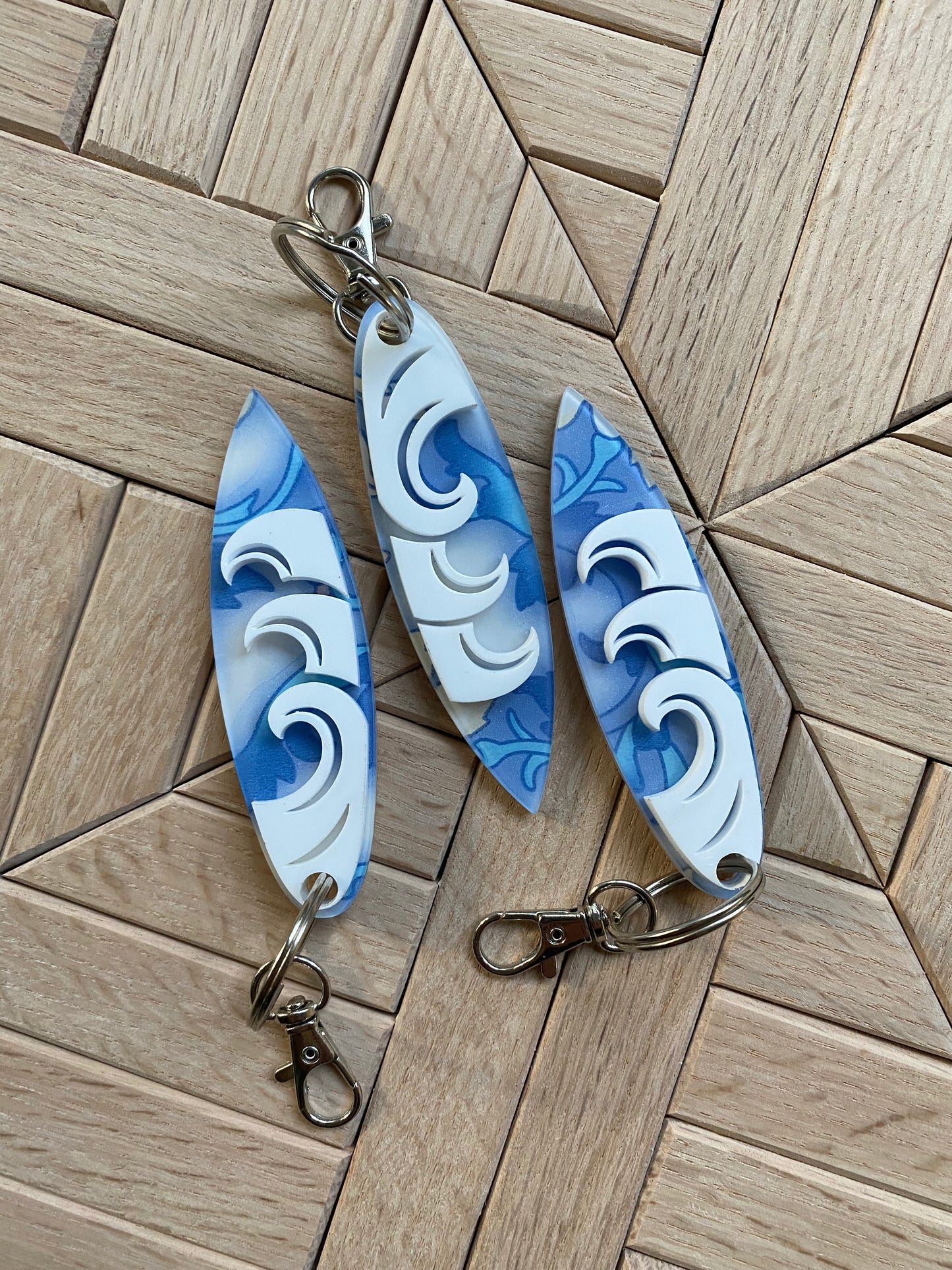 Surfboard Keychain