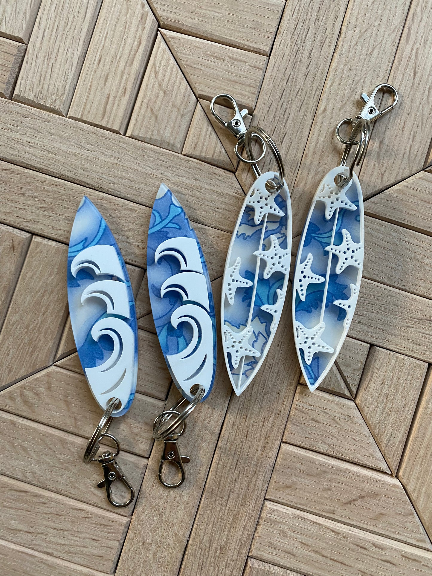 Surfboard Keychain