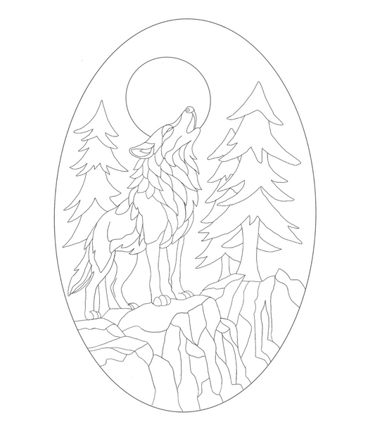 Howling Wolf SVG