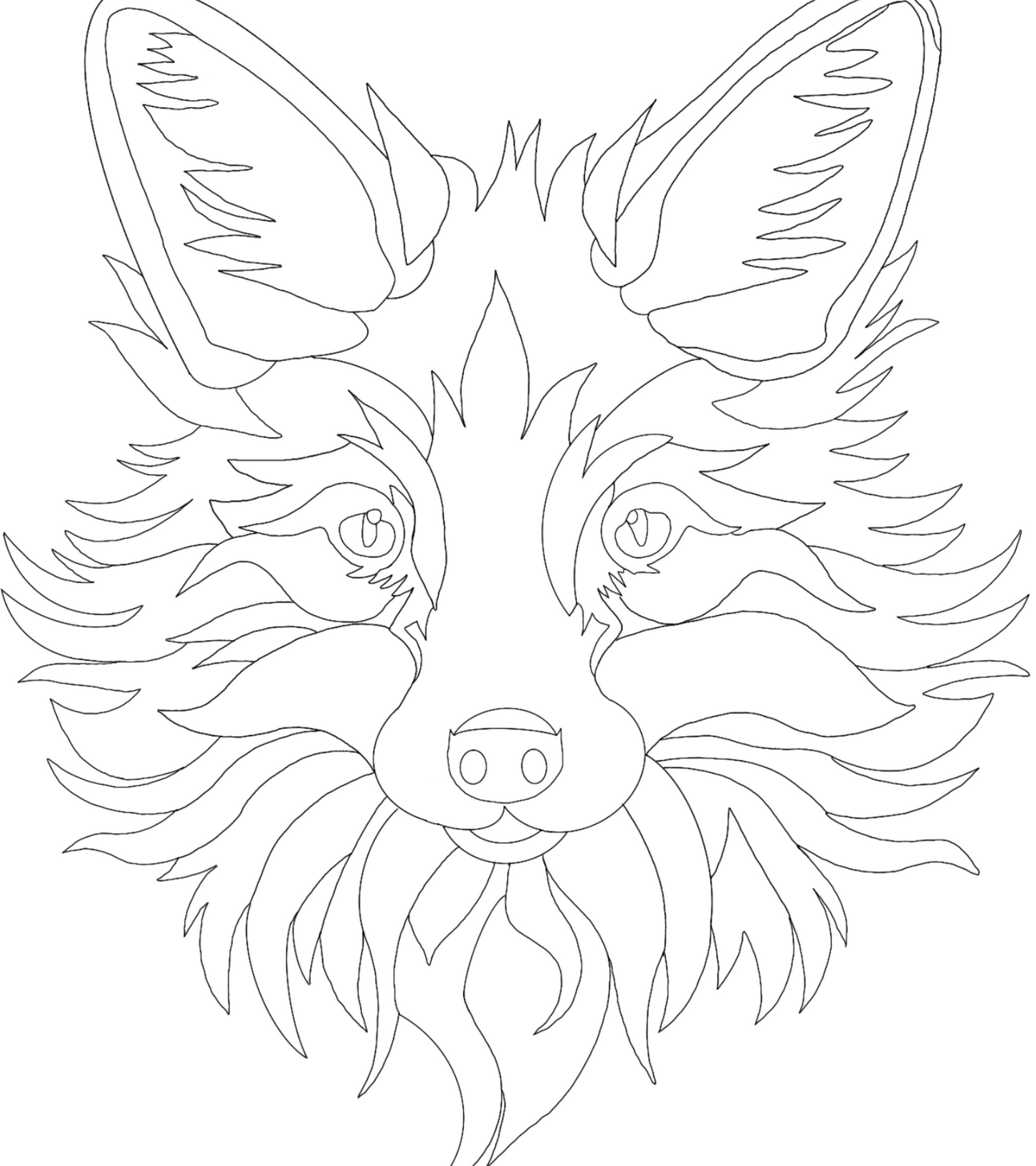 Fox Face SVG