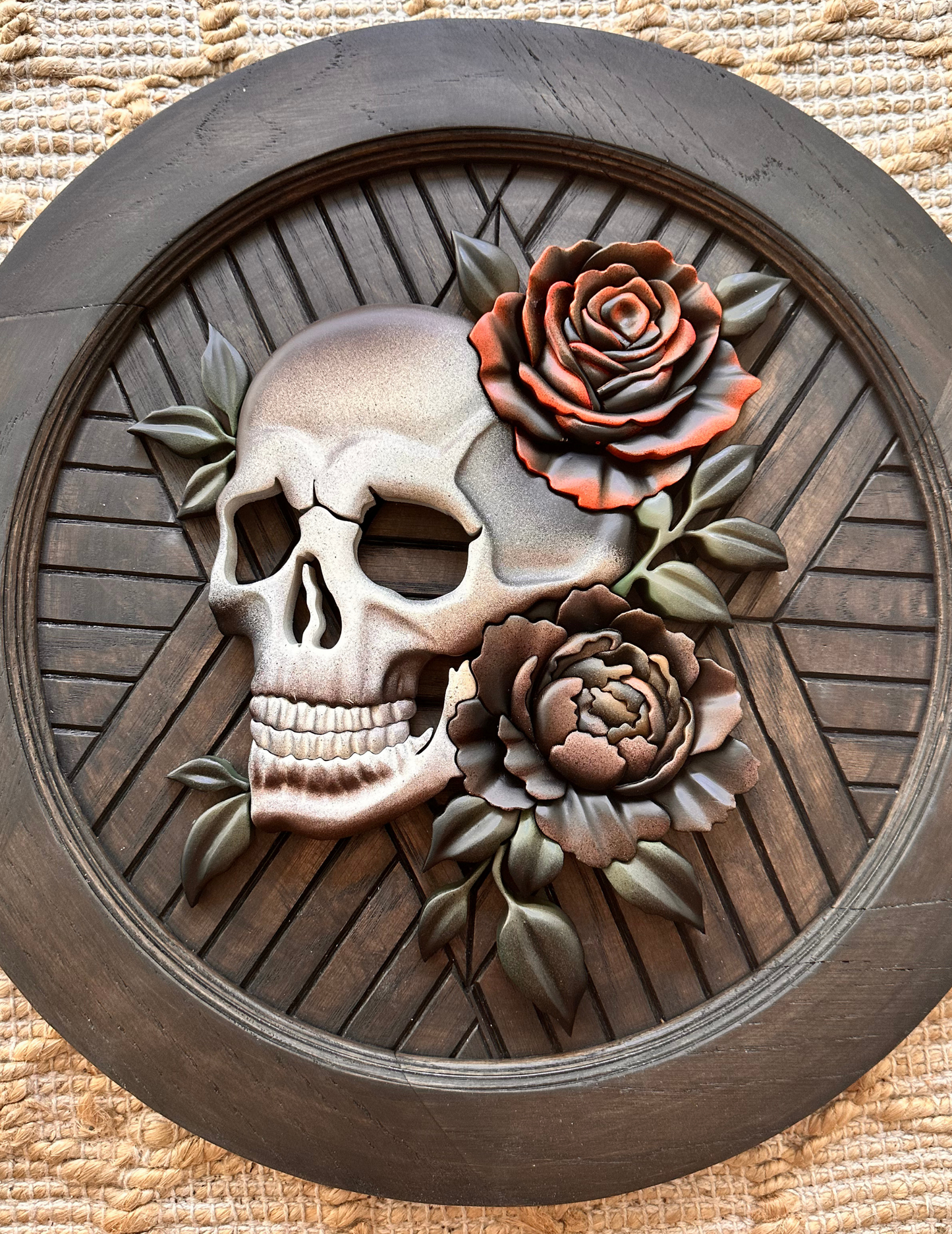 Floral Skull Template