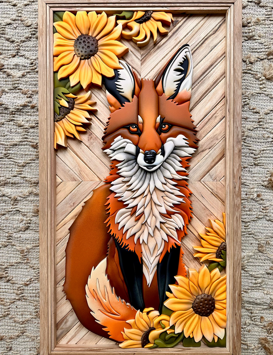 Fox (sitting) Template