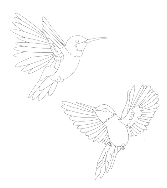Hummingbirds SVG