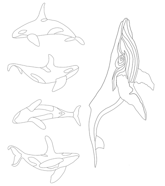 Whales SVG