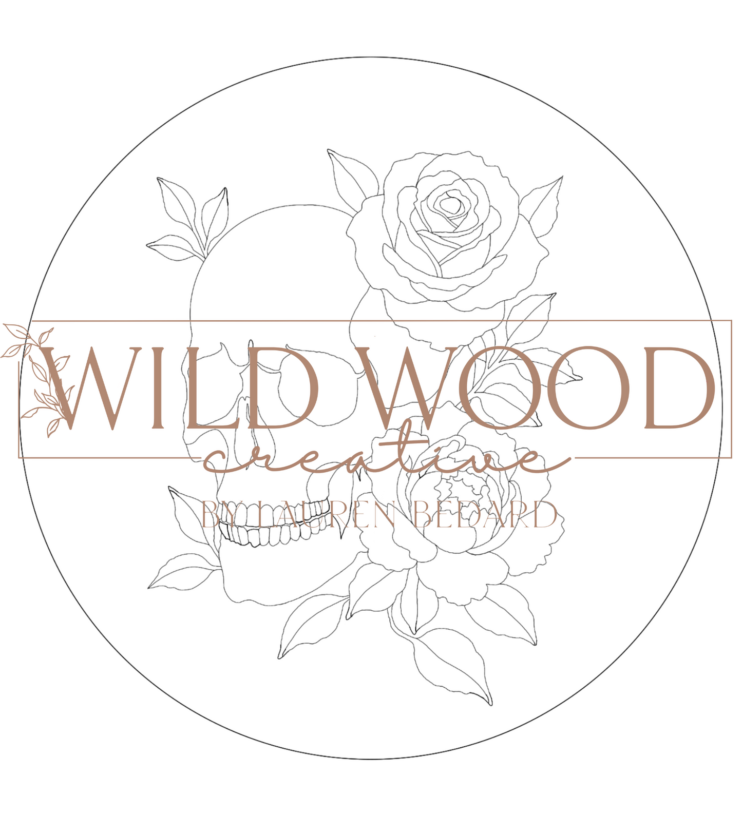 Floral Skull SVG