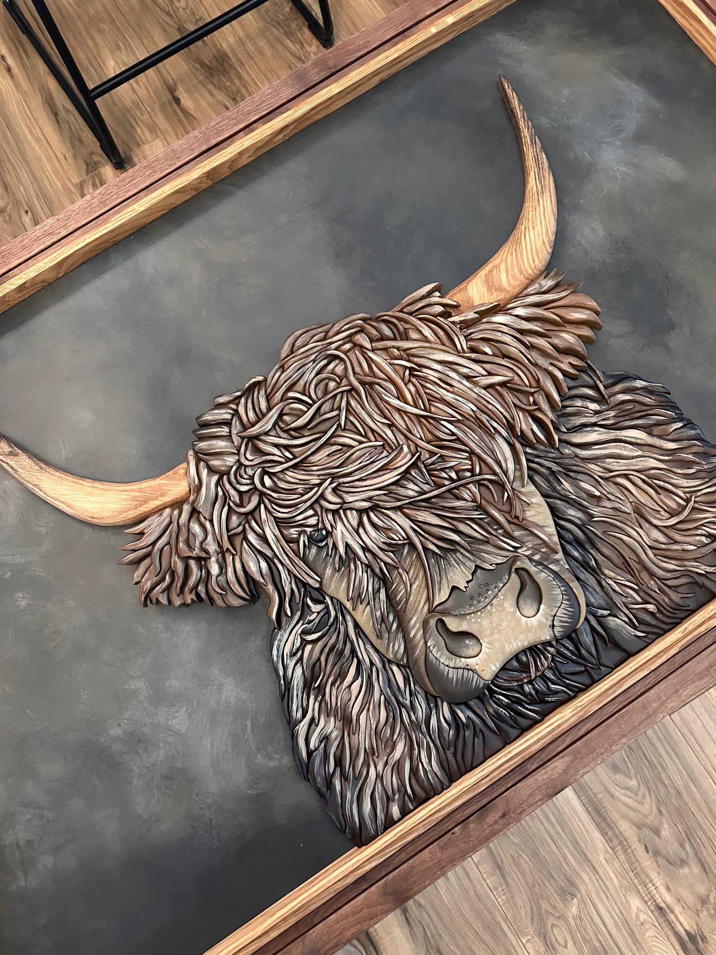 Highland Cow - Detailed Template