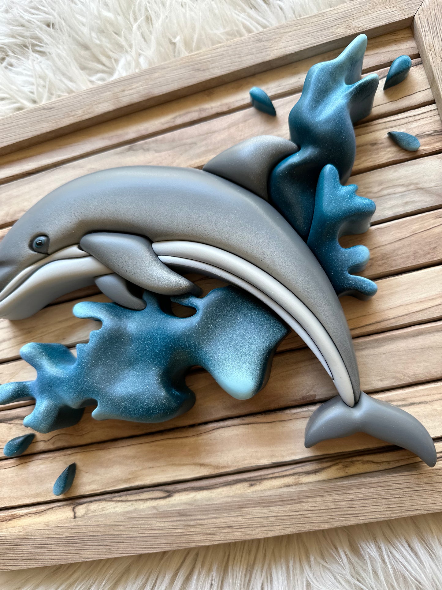 Coastline Dolphin Template