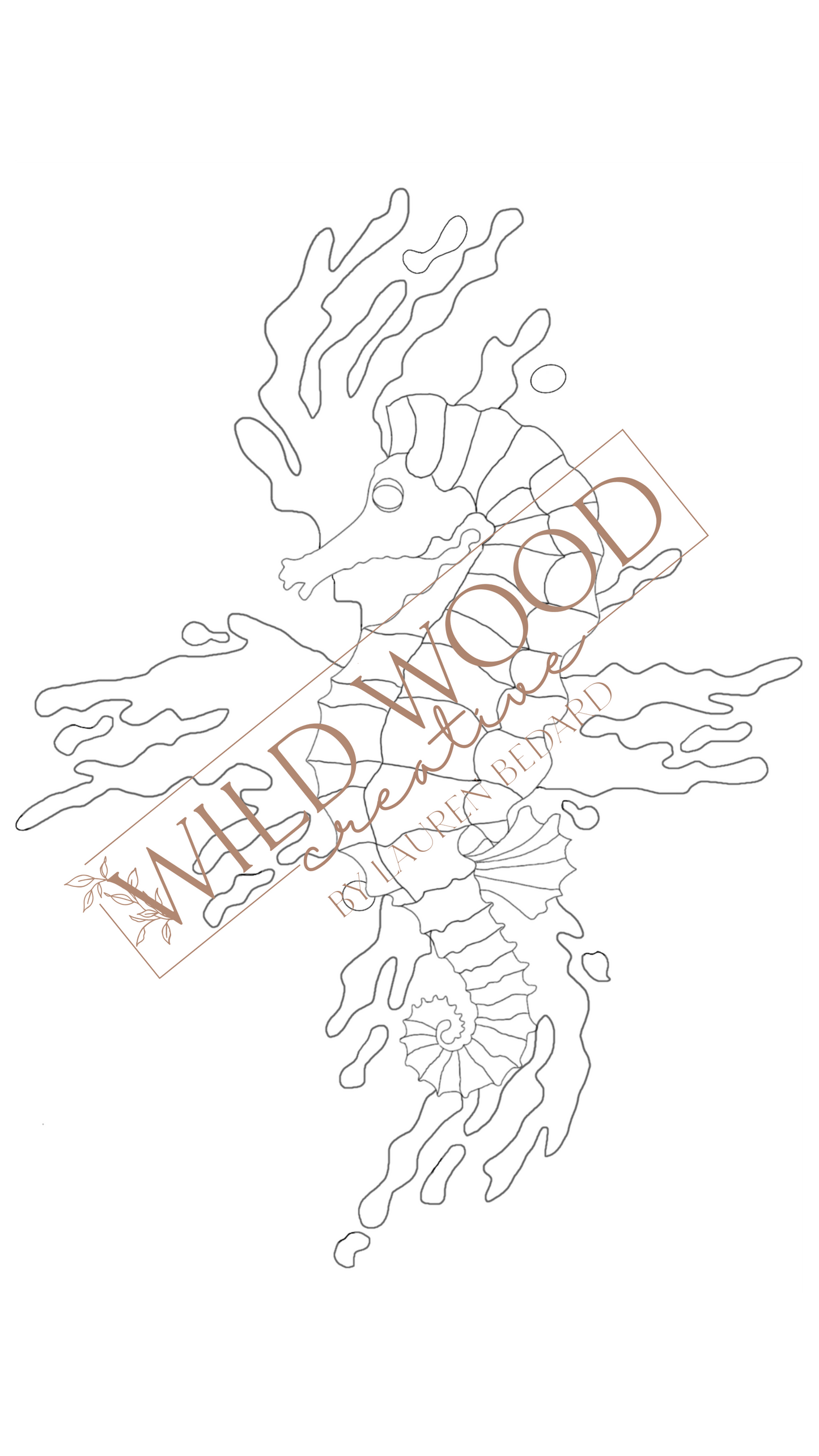 Seahorse Splash Template
