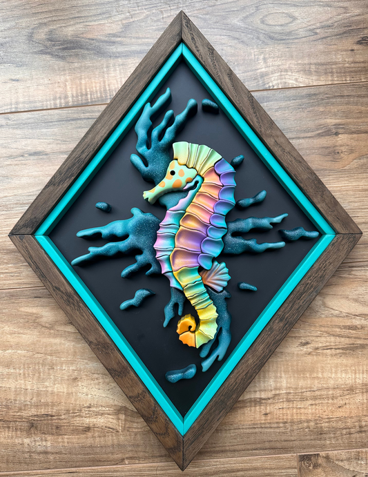 Seahorse Splash Template