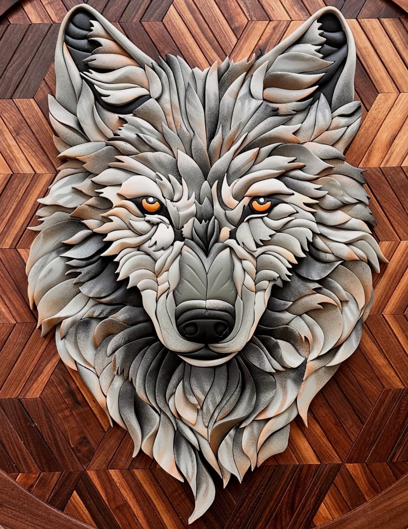 Wolf Face Template