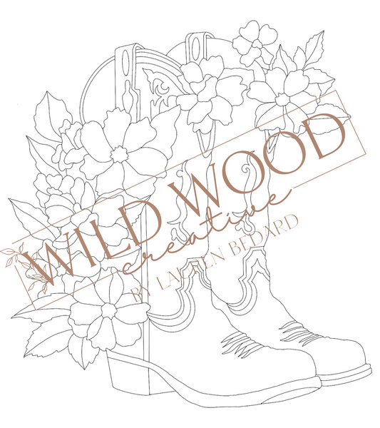 Floral Boots