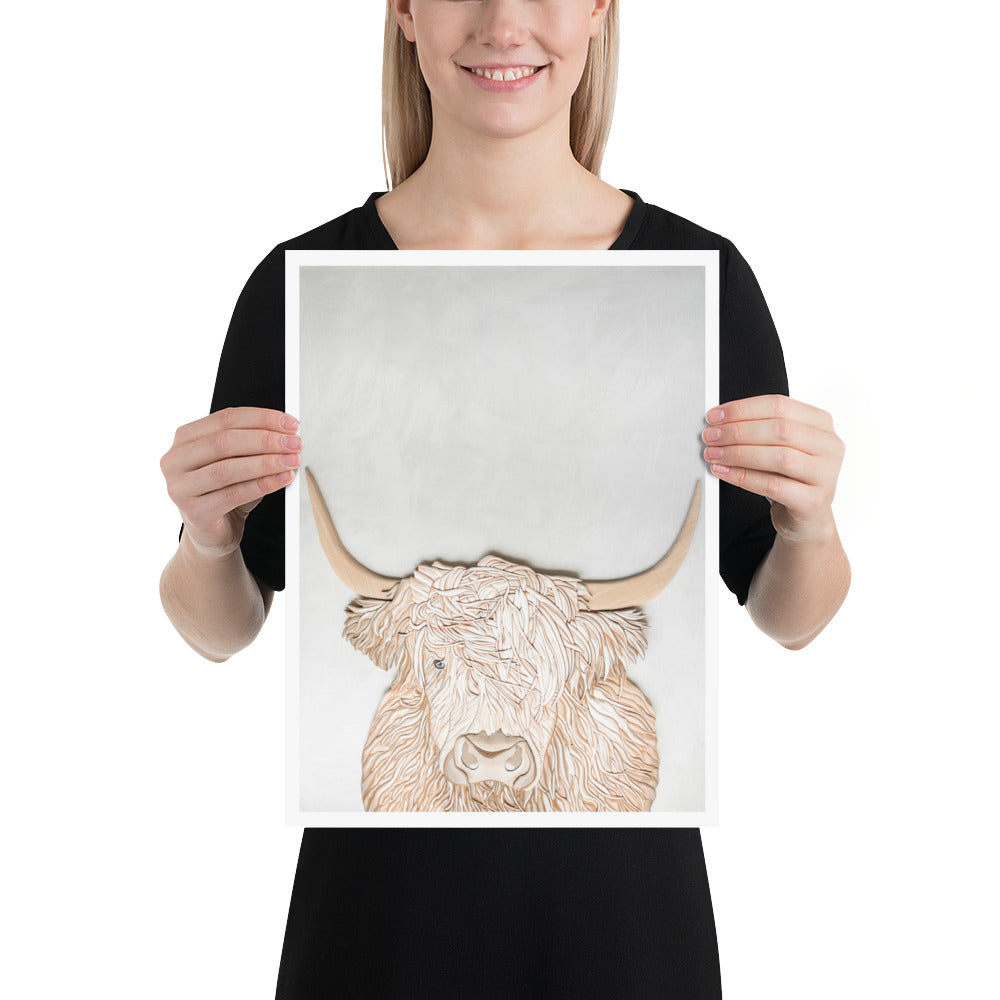 Highland Cow Poster Print