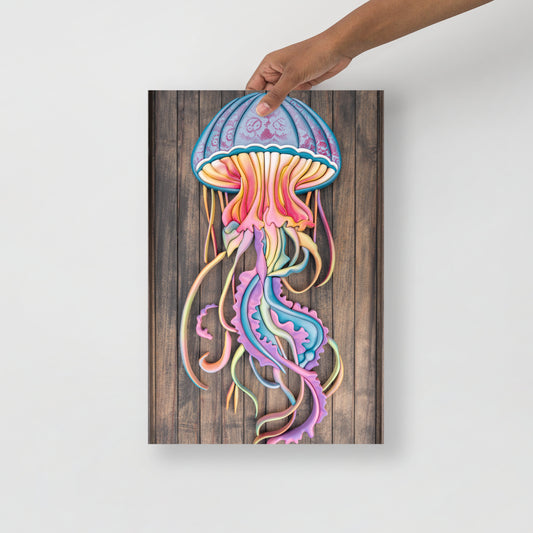 Coastline - Psychedelic Jellyfish Poster Print