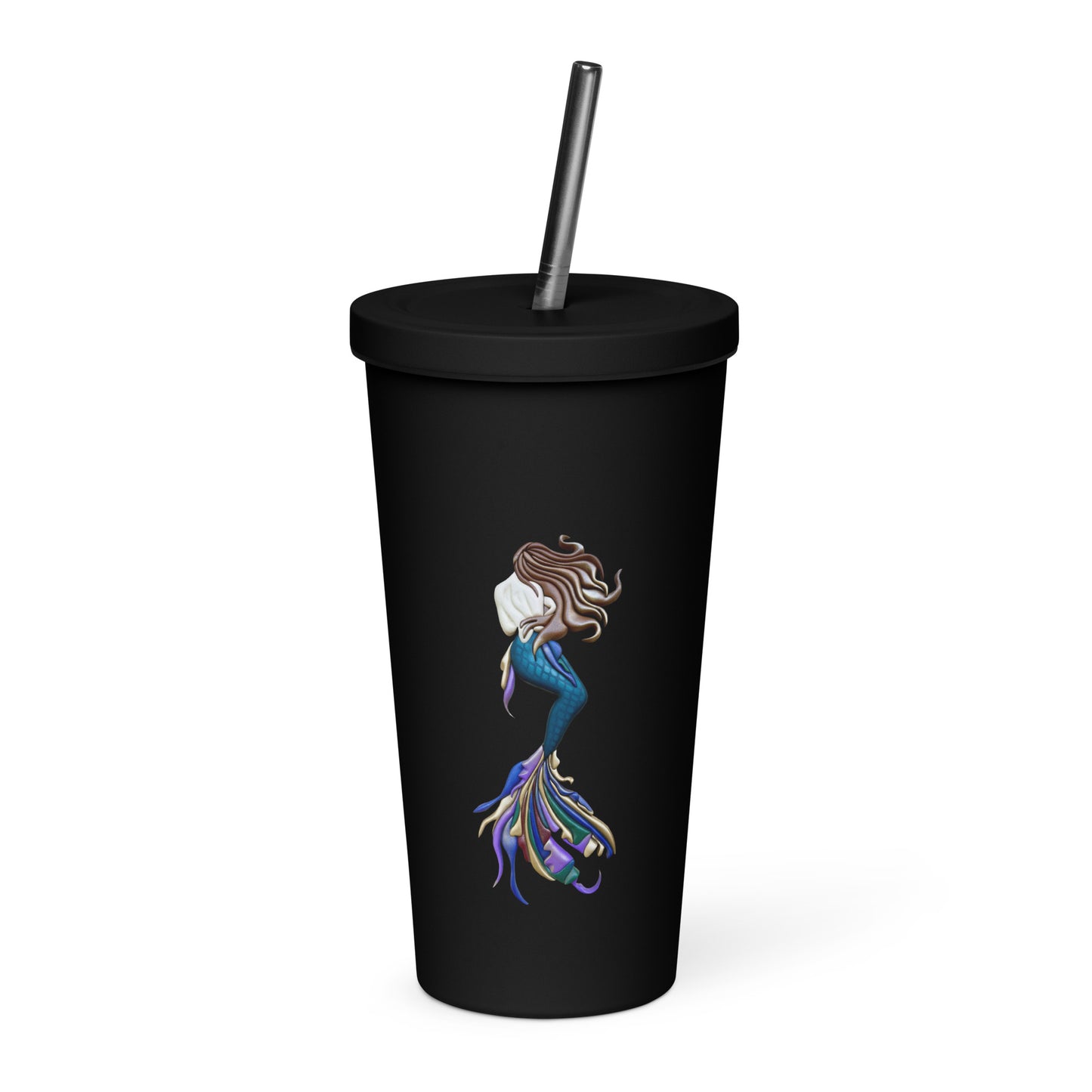 Coastline - Sea Maiden nsulated tumbler with a straw