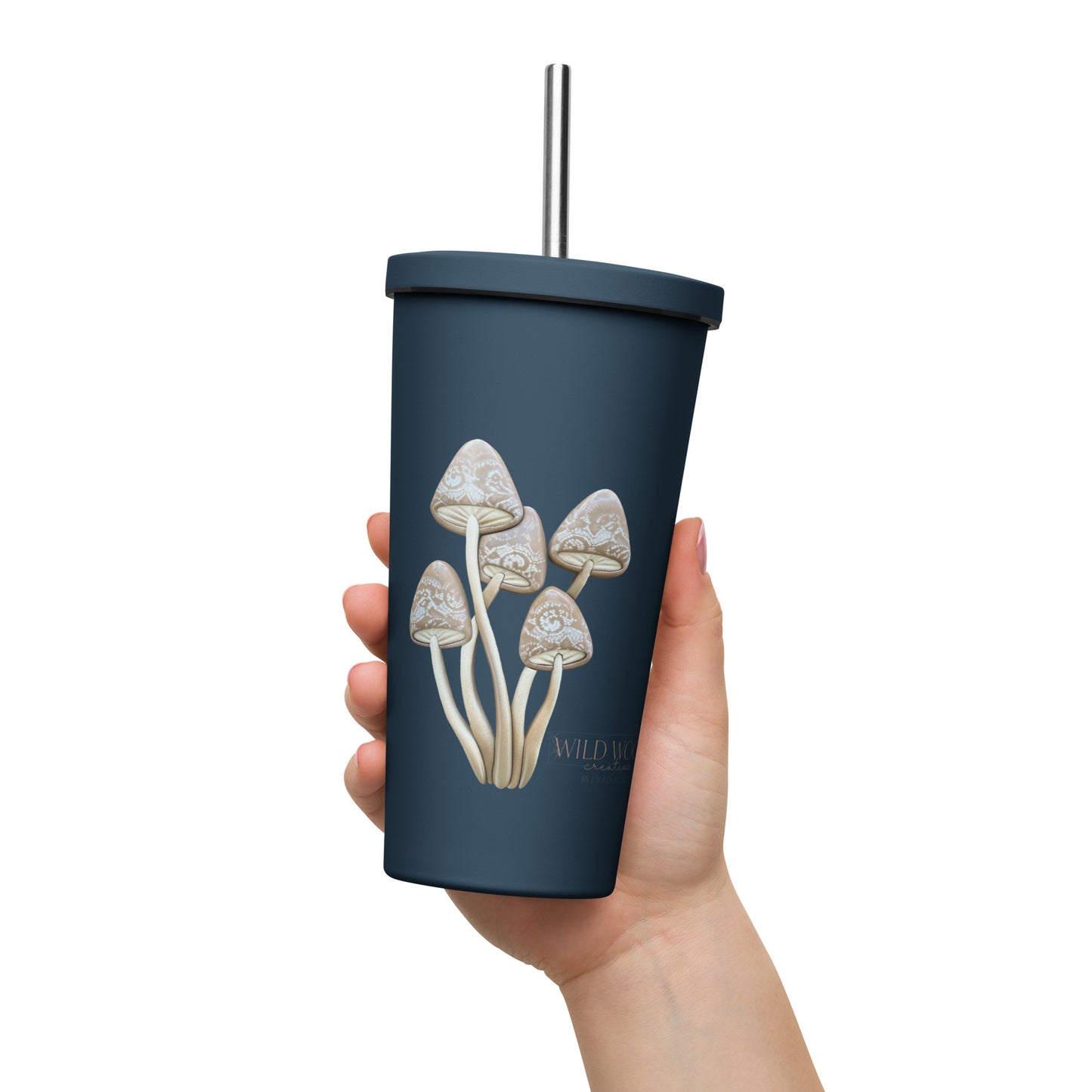 Coastline "Whimsical Fungi" - Insulated tumbler with a straw