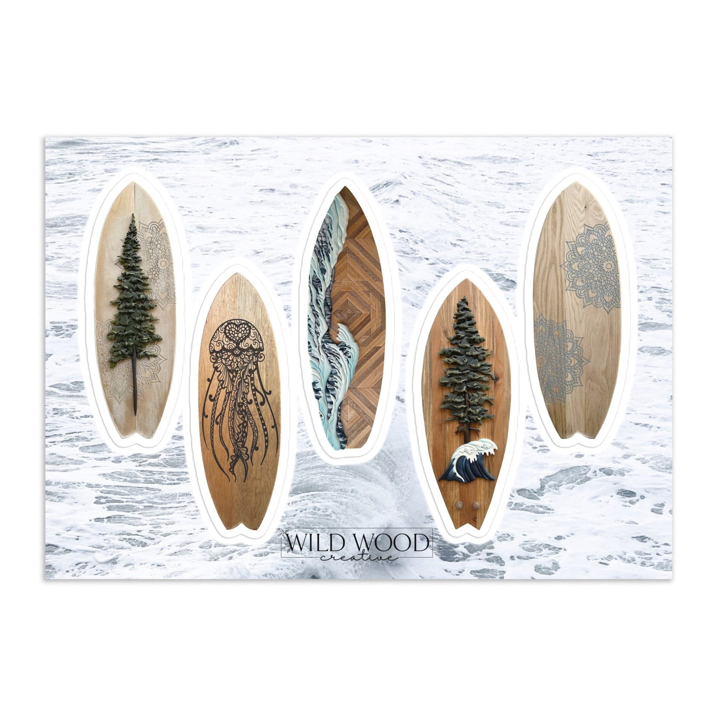 Voyageur - Surfboards - Sticker Sheet