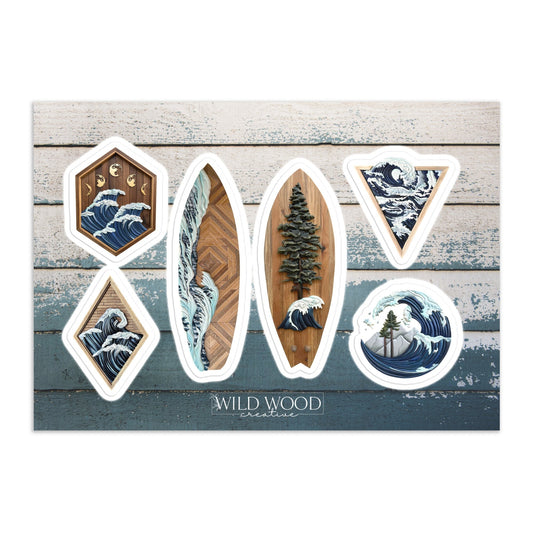 Voyageur - Ocean Waves - Sticker Sheet