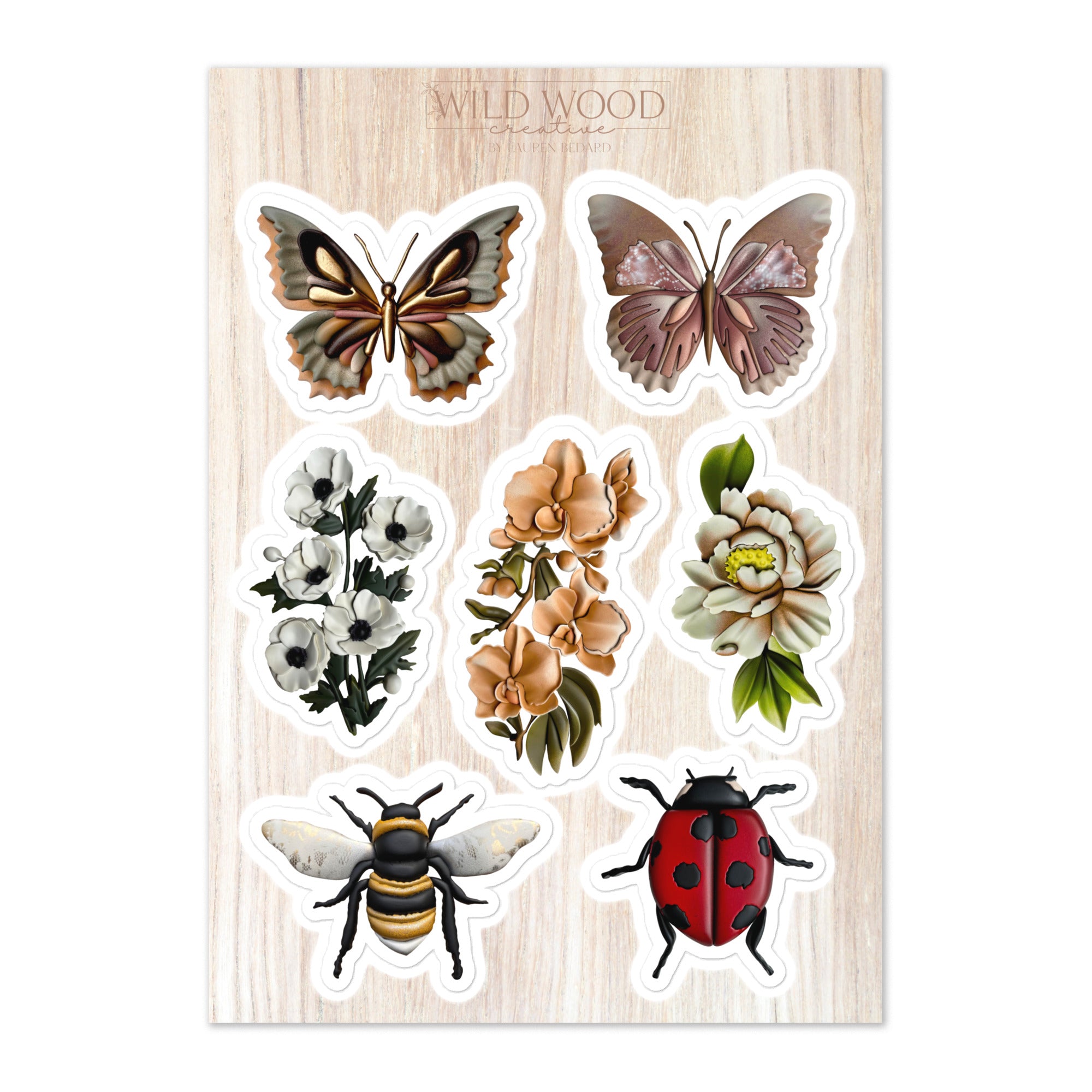 NATURA - Sticker sheet – Wild Wood Creative