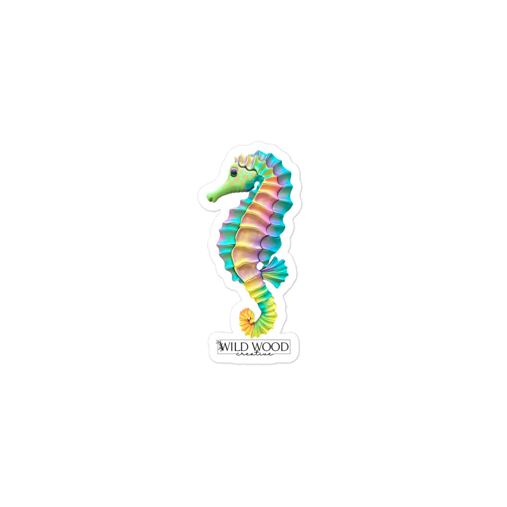 Coastline - Vibrant Seahorse Bubble-free stickers