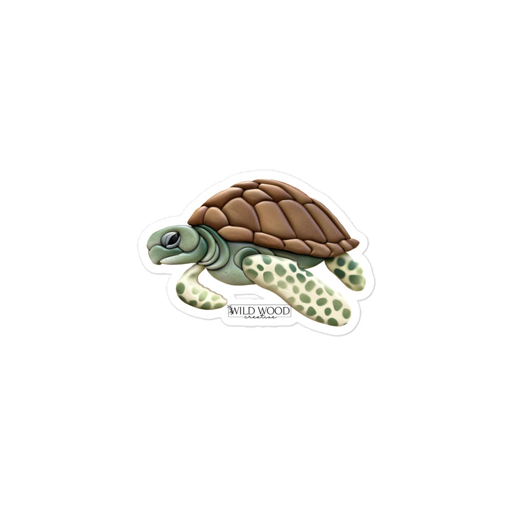 Coastline - Mini Sea Turtle Bubble-free stickers