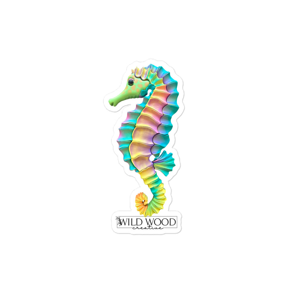 Coastline - Vibrant Seahorse Bubble-free stickers