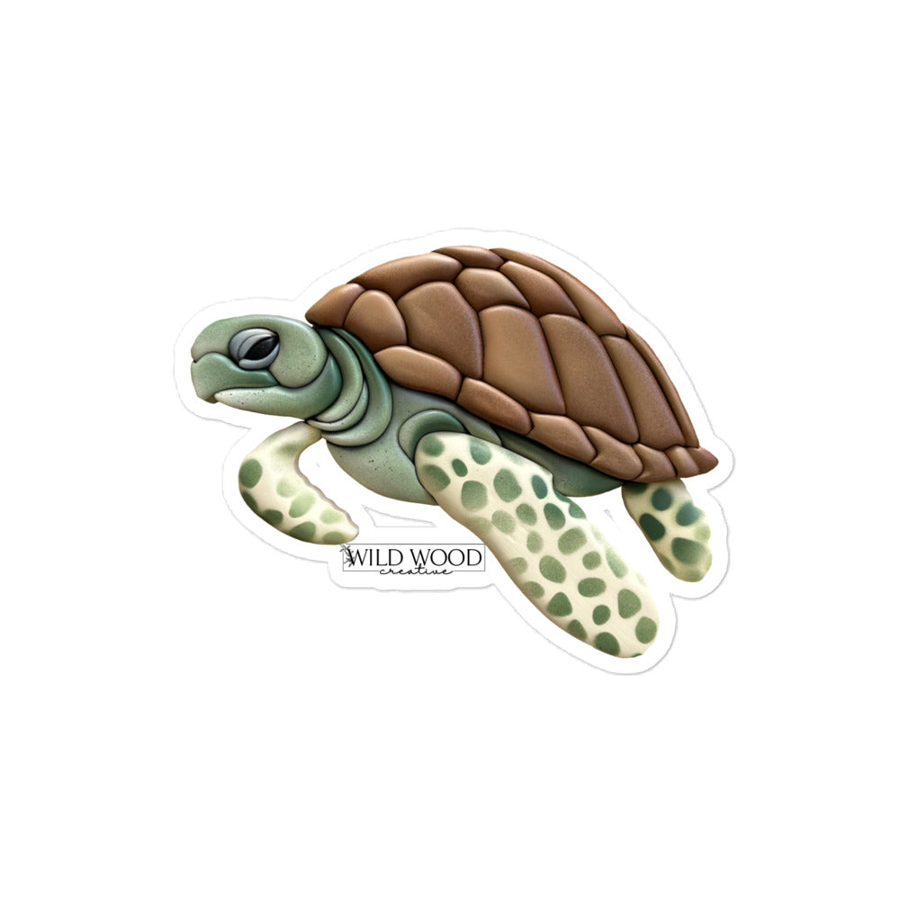 Coastline - Mini Sea Turtle Bubble-free stickers