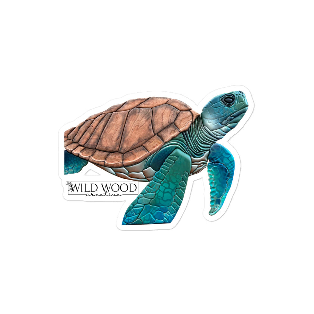 Coastline - Sea Turtle Bubble-free stickers