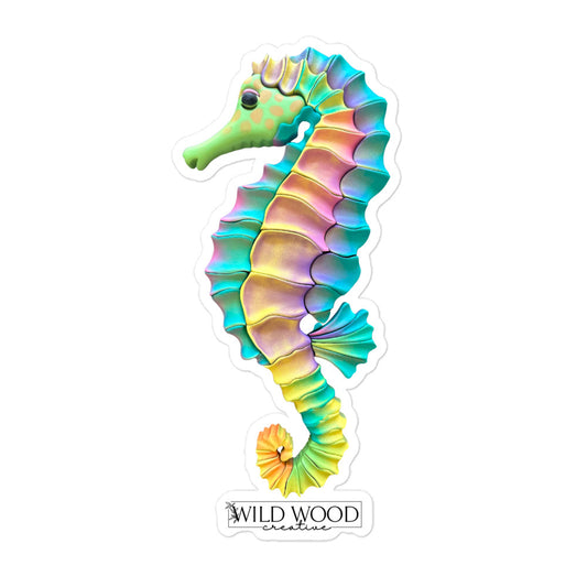 Coastline - Vibrant Seahorse Bubble-free stickers