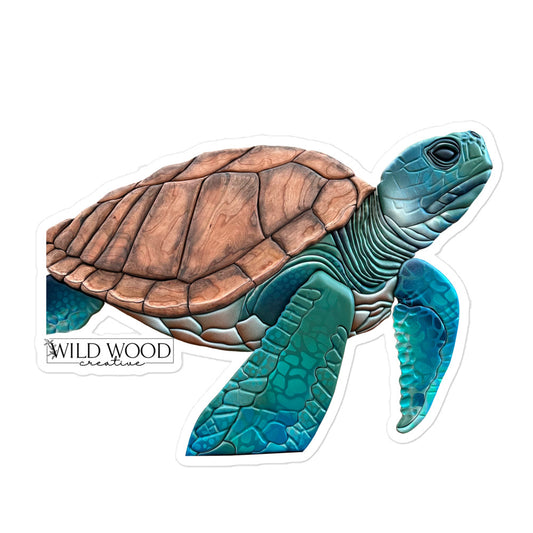 Coastline - Sea Turtle Bubble-free stickers