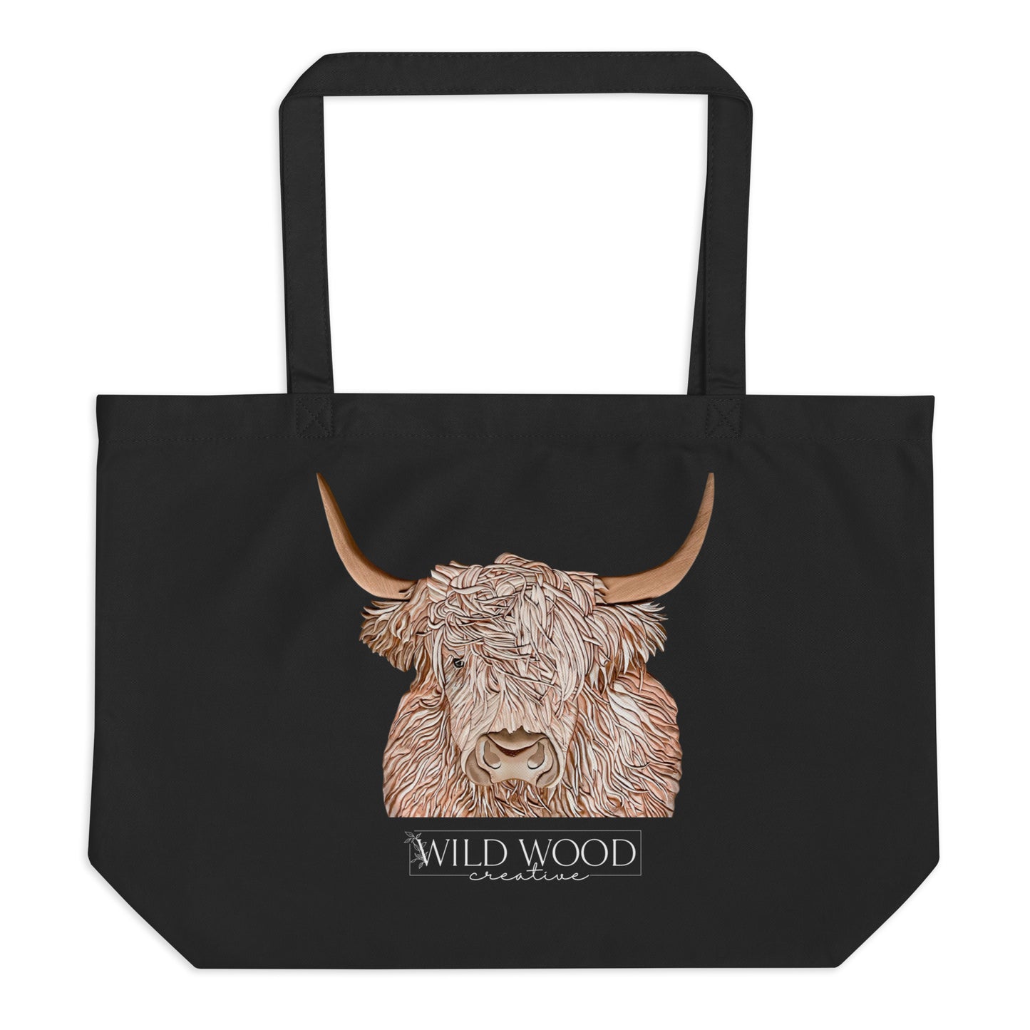 Highland Cow - Large organic tote bag