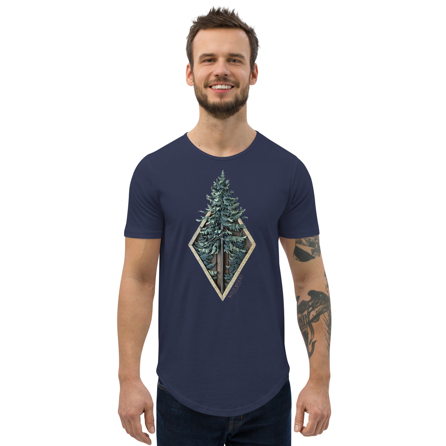 Voyageur - Wundervei - Men's Curved Hem T-Shirt