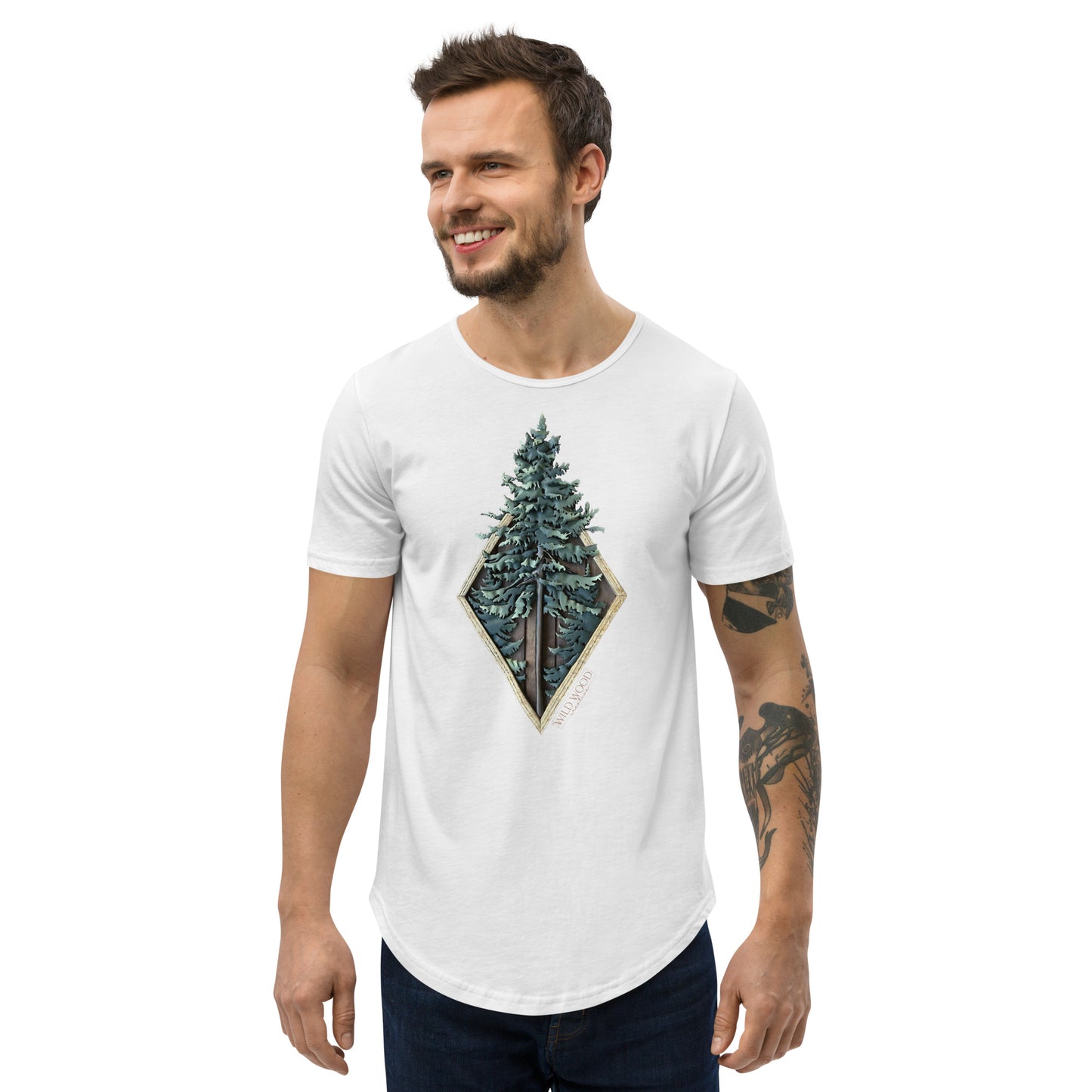 Voyageur - Wundervei - Men's Curved Hem T-Shirt