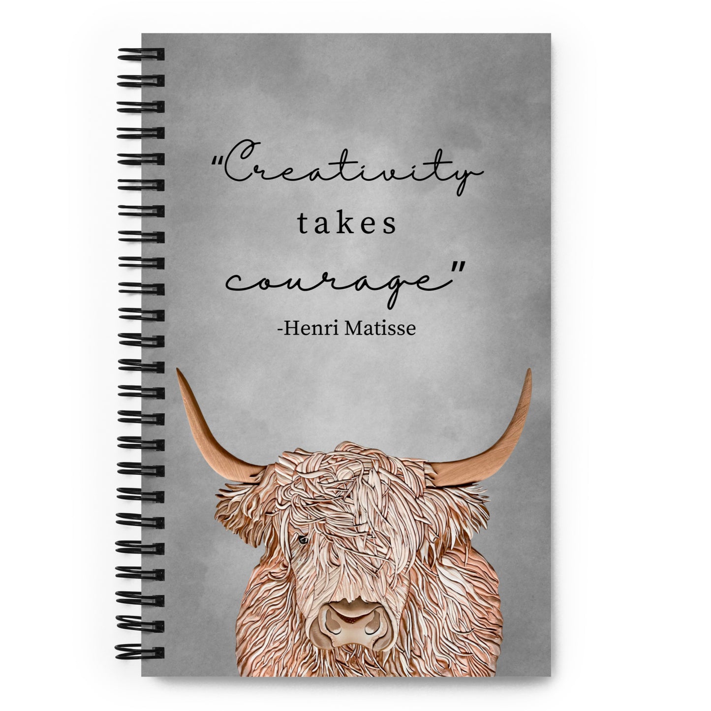 Highland Cow - Spiral notebook