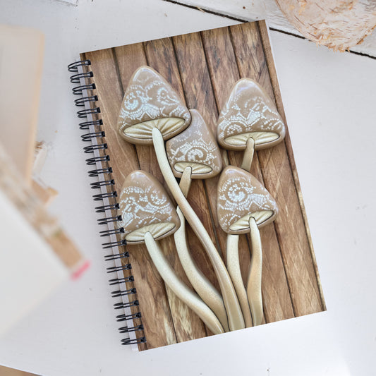 Coastline "Whimsical Fungi" - Spiral notebook