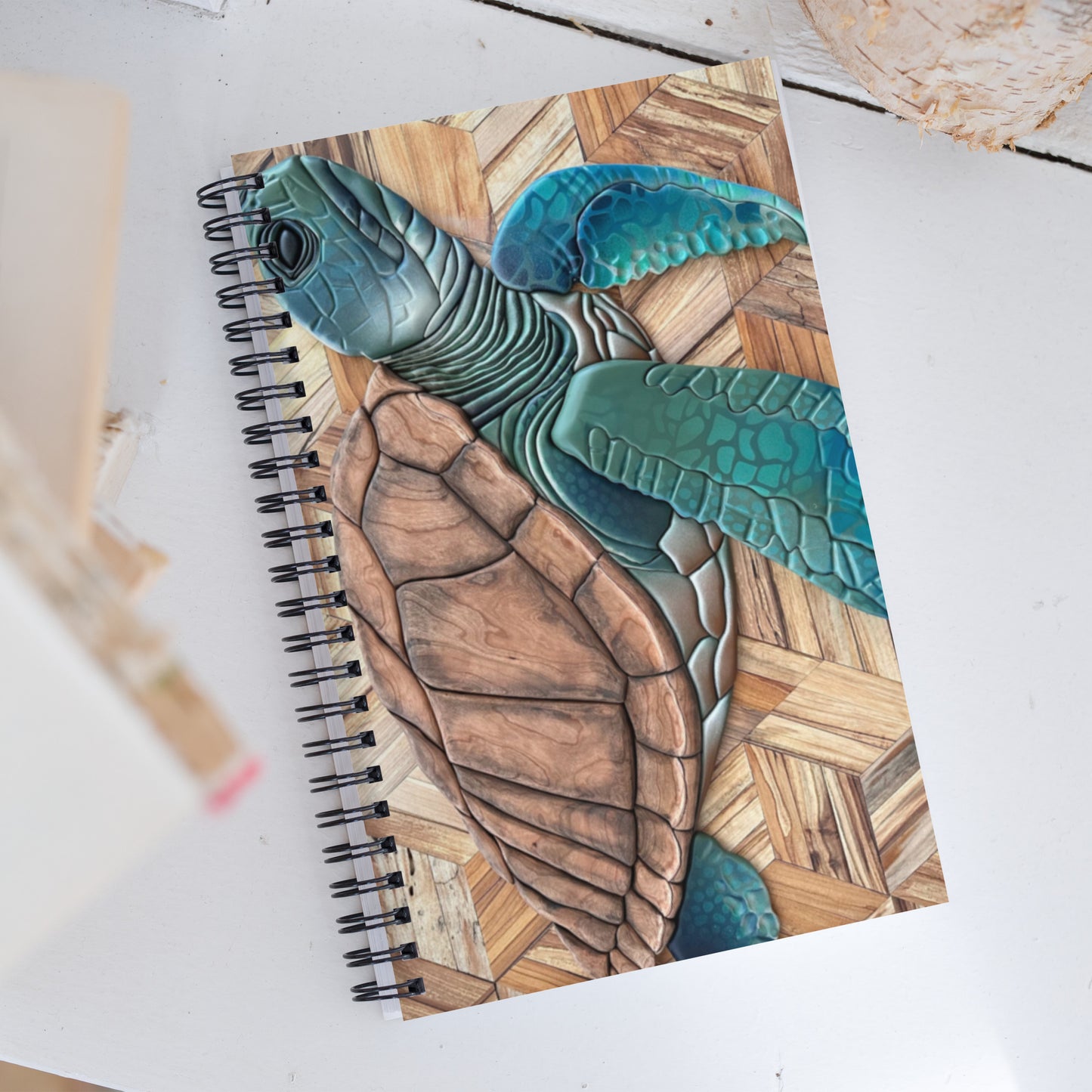 Coastline - Sea Turtle Spiral notebook