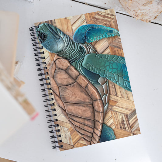 Coastline - Sea Turtle Spiral notebook