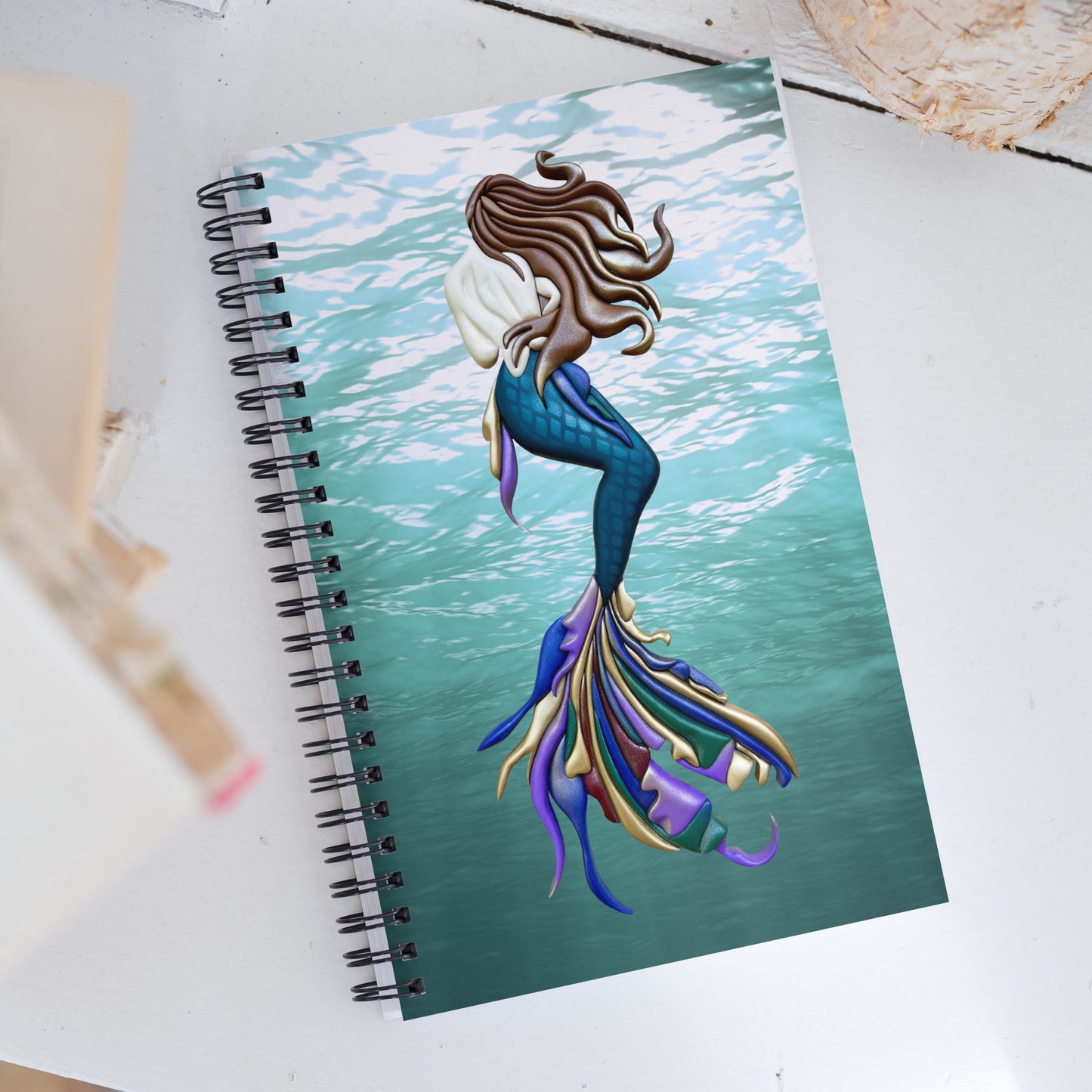 Coastline - Sea Maiden Spiral notebook