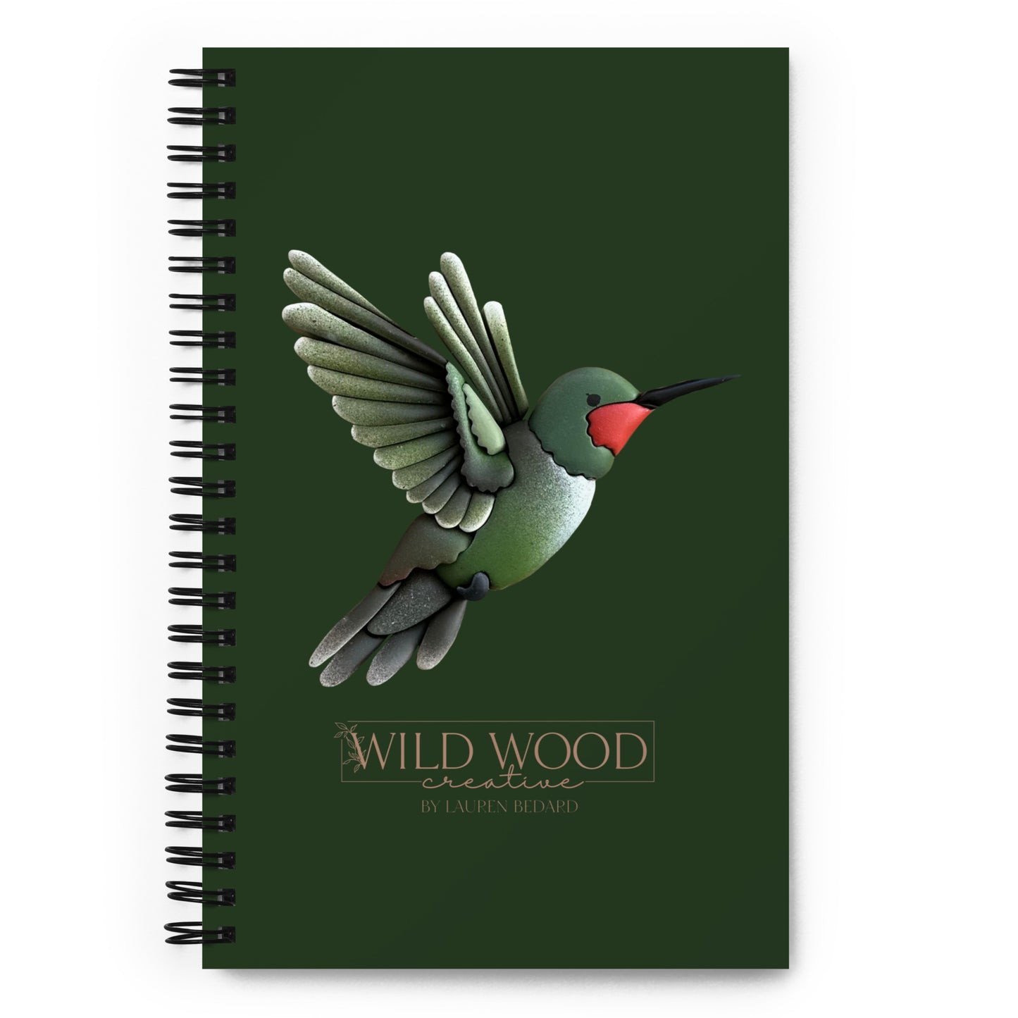 Coastline Hummingbird Spiral notebook