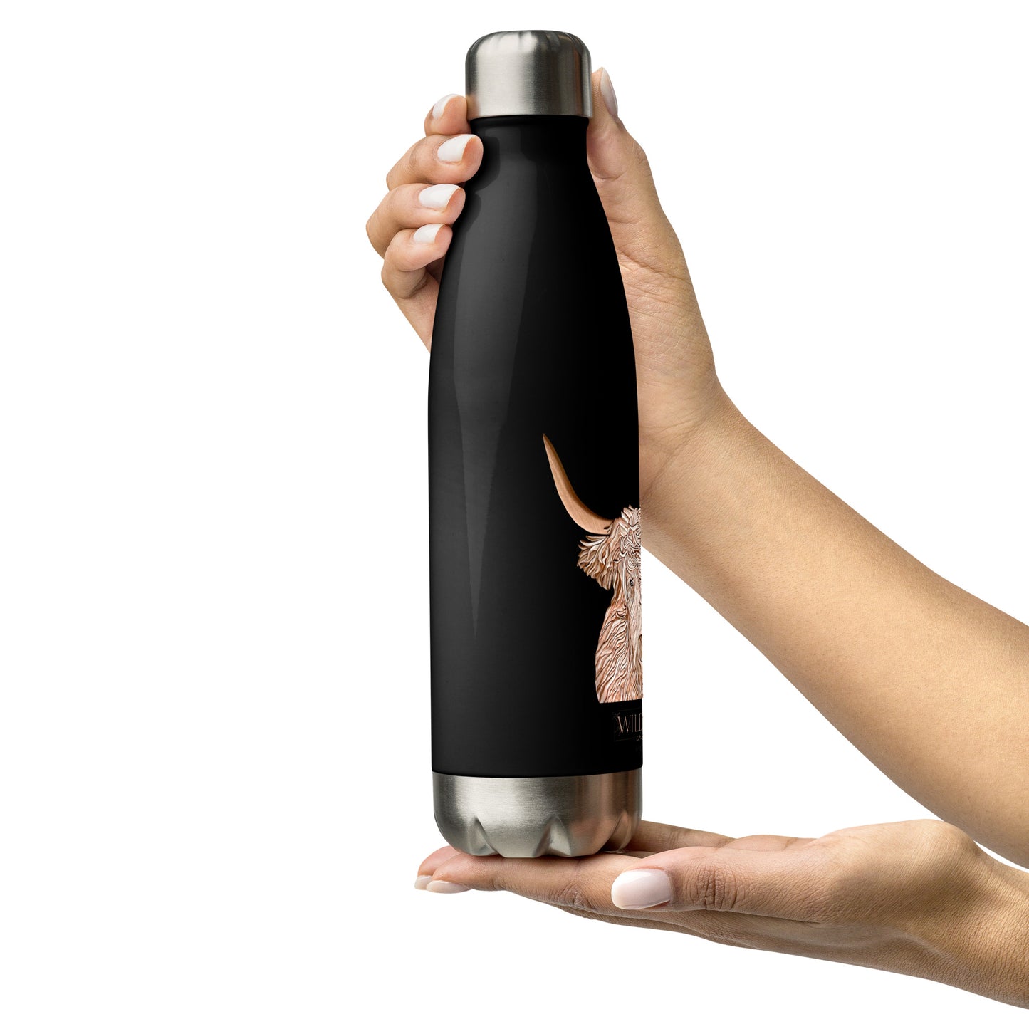 Highland Cow - Stainless Steel Water Bottle