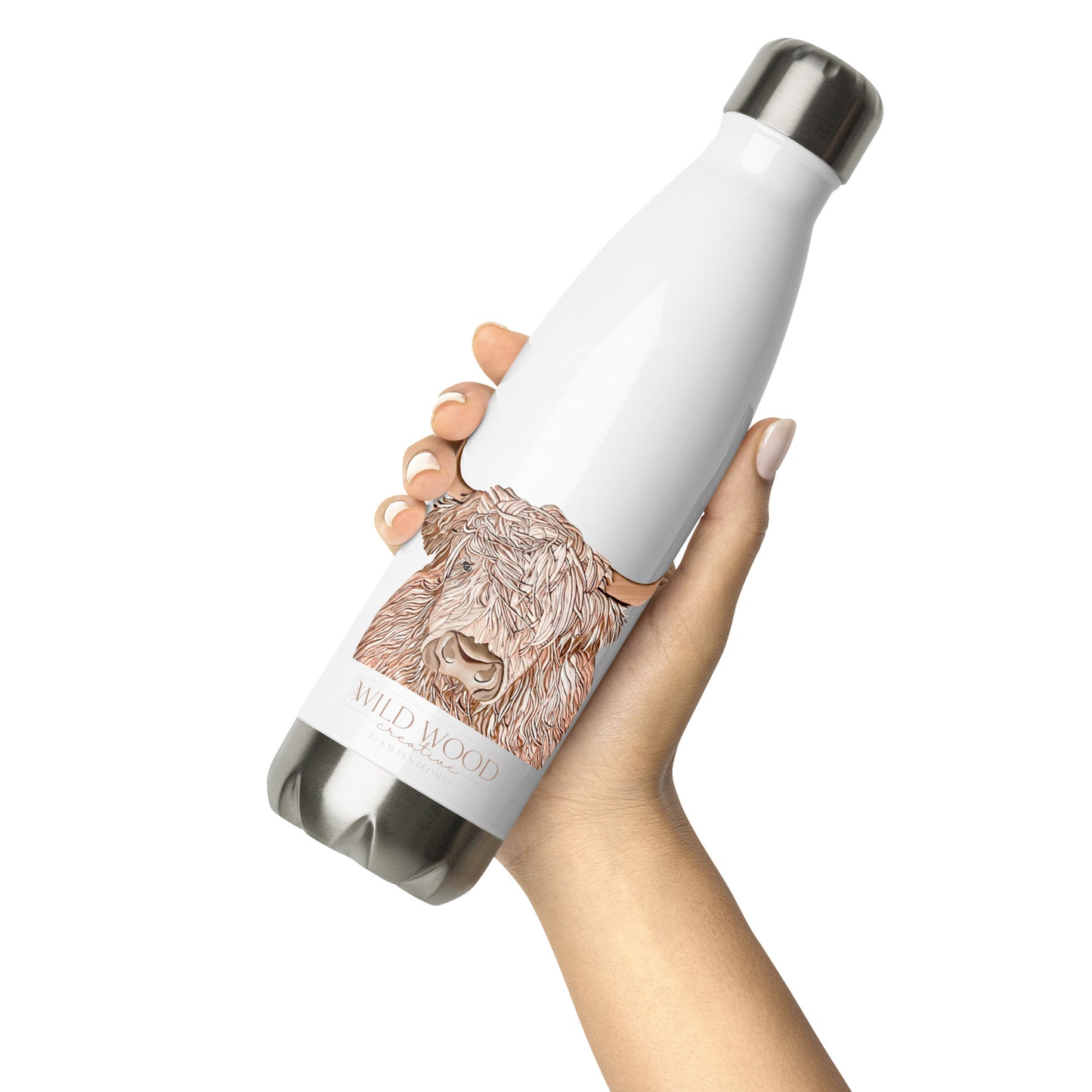 Highland Cow - Stainless Steel Water Bottle